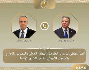 وزير الخارجية يبحث هاتفيًا مع ويتكوف آخر مستجدات الوضع الإقليمي