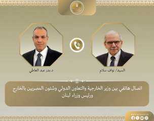 رئيس وزراء لبنان يشكر مصر على دورها فى التوصل لاتفاق وقف إطلاق النار