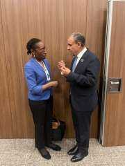 وزير الخارجية يلتقي رئيسة المجموعة الدولية للأزمات ICG