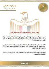 مصر تستنكر استهداف قوة الأمم المتحدة في لبنان