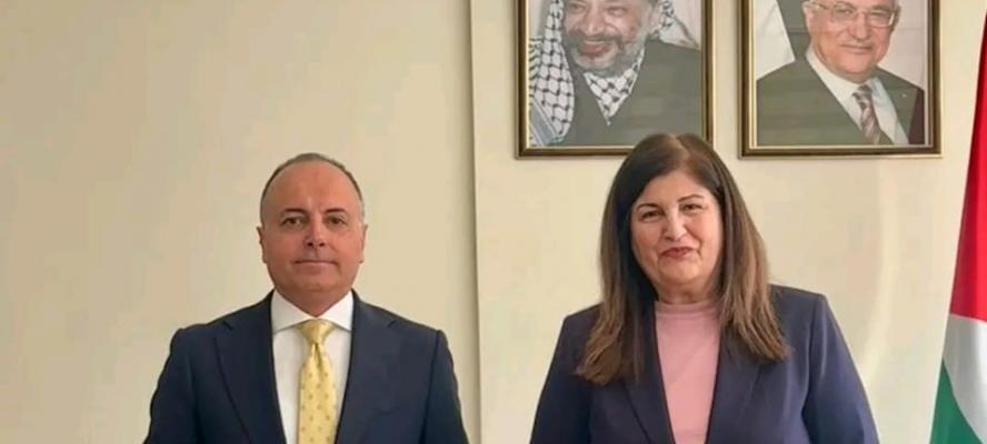 سفير مصر في رام الله يلتقي وزيرة الخارجية والمغتربين الفلسطينية