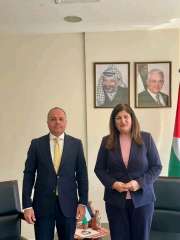سفير مصر في رام الله يلتقي وزيرة الخارجية والمغتربين الفلسطينية