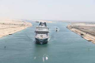 سفينة الركاب السياحية MSC EURIBIA إحدى أكبر سفن الرحلات البحرية في العالم تختار العبور من قناة السويس