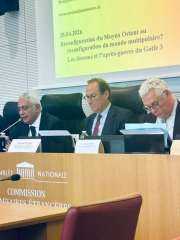 السفير طارق دحروج يستعرض رؤية مصر إزاء التحولات في الشرق الأوسط أمام الجمعية الوطنية الفرنسية