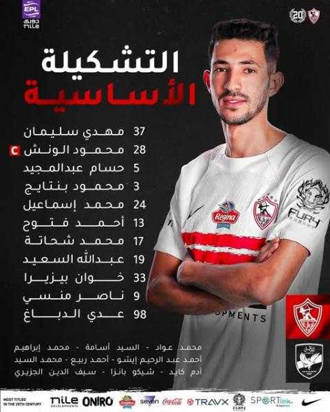 تشكيل الزمالك ضد الأهلى.. إسماعيل للجبهة اليمنى ومنسى والدباغ فى الهجوم