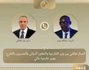 وزير الخارجية يبحث مع نظيره المالي جهود مكافحة الإرهاب في منطقة الساحل