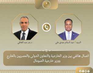 وزير الخارجية ونظيره الصومالي يبحثان تطورات الأوضاع بالصومال وتعزيز الشراكة الاستراتيجية