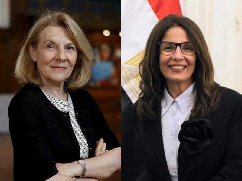 وزيرة الثقافة تبحث مع نظيرتها الفرنسية تعزيز العلاقات الثنائية في المجال الثقافي