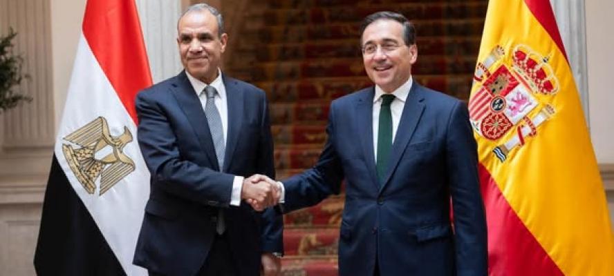 وزيرا خارجية مصر وإسبانيا يعقدان مشاورات سياسية في مدريد