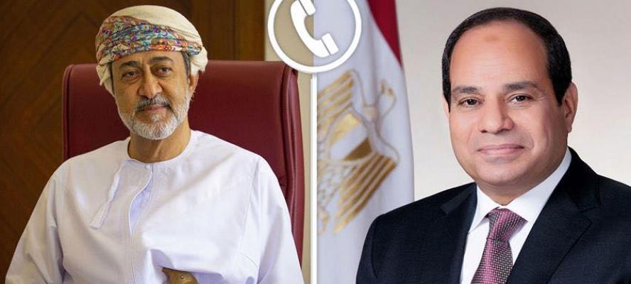 الرئيس السيسي يتلقى اتصالًا هاتفيًا من سلطان عُمان بمناسبة حلول عيد الأضحى المبارك