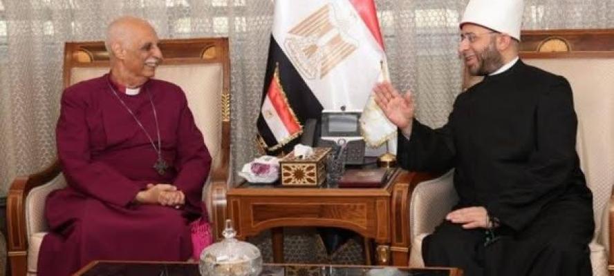 وزير الأوقاف يستقبل وفد الكنيسة الأسقفية الأنجليكانية بمصر للتهنئة بعيد الأضحى المبارك