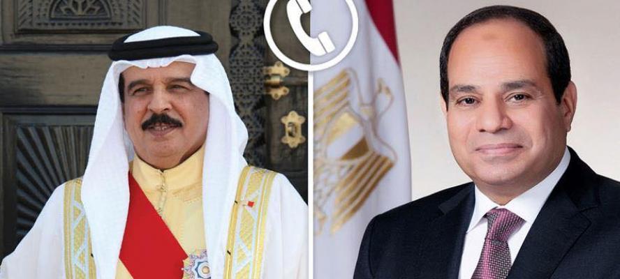 الرئيس السيسي يتلقى اتصالا هاتفيا من ملك البحرين للتهنئة بمناسبة عيد الأضحى المبارك