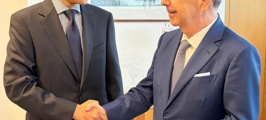 بسام راضي يلتقى بالنائب العام الإيطالي لبحث قضايا الشباب المصرى فى إيطاليا ويوجه رسالة للمصريين فى الخارج |صور