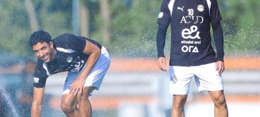 منتخب مصر يخوض تدريبه الرئيسي باستاد هانتينغتون بانك استعدادا لودية البرازيل