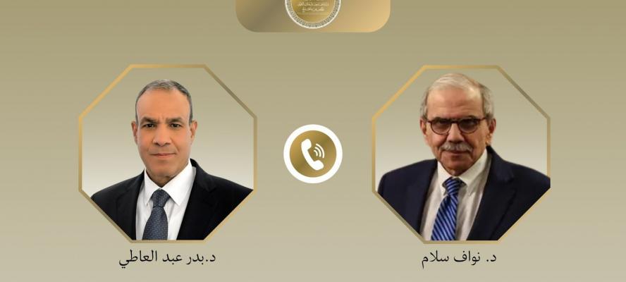 وزير الخارجية يؤكد لرئيس الوزراء اللبناني وقوف مصر إلى جانب لبنان الشقيق