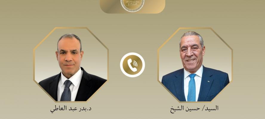 وزير الخارجية يبحث هاتفيا مع نائب الرئيس الفلسطيني تطورات الأوضاع في الأراضي الفلسطينية