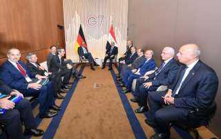 الرئيس السيسي يلتقي بالمستشار الألماني على هامش اجتماعات قمة مجموعة السبع الرئيس السيسي يلتقي بالمستشار الألماني على هامش اجتماعات قمة مجموعة السبع