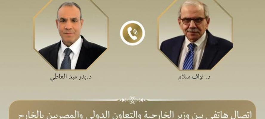 وزير الخارجية يؤكد تضامن مصر مع لبنان وضرورة انسحاب إسرائيل الكامل من الأراضي اللبنانية