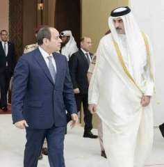 الشيخ تميم يعرب عن تقديره البالغ لزيارة وتعزية الرئيس السيسي الشيخ تميم يعرب عن تقديره البالغ لزيارة وتعزية الرئيس السيسي