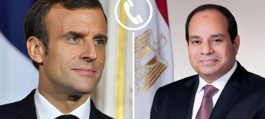 الرئيس السيسي يؤكد استعداد مصر لتقديم كافة أوجه الدعم الممكنة لفرنسا للتعامل مع أزمة الحرائق