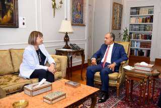 وزير الخارجية يستقبل السيدة إلينا بانوفا، المنسق المقيم للأمم المتحدة في مصر وزير الخارجية يستقبل السيدة إلينا بانوفا، المنسق المقيم للأمم المتحدة في مصر