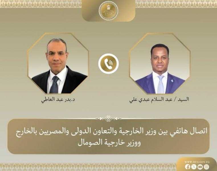 وزير الخارجية ونظيره الصومالي يبحثان تطورات الأوضاع بالصومال وتعزيز الشراكة الاستراتيجية