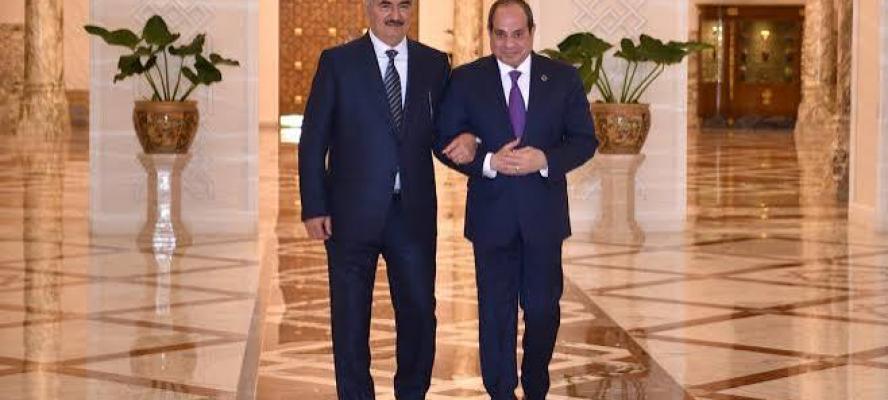 الرئيس السيسى يستقبل القائد العام للجيش الليبى ويؤكد عمق العلاقات الأخوية