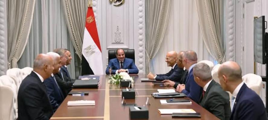 الرئيس السيسي يستقبل الرئيس التنفيذي لشركة ”إيني” الإيطالية