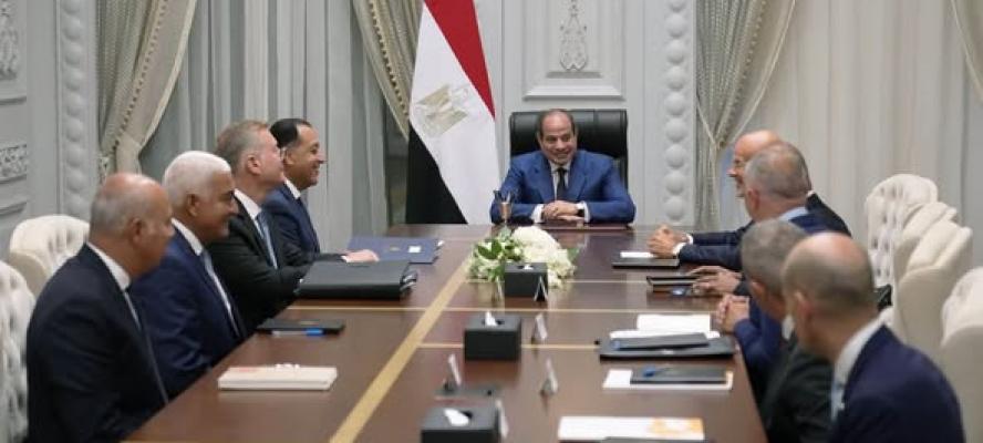 الرئيس السيسي يؤكد أهمية استمرار مسيرة التعاون المُثمرة ما بين مصر وشركة ”إيني” الإيطالية