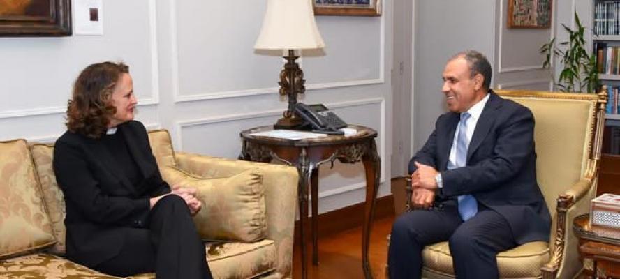 وزير الخارجية يستقبل وفدًا من منظمة كنائس من أجل السلام في الشرق الأوسط الأمريكية