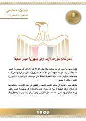 مصر تتابع تطورات الأوضاع في جمهورية النيجر الشقيقة