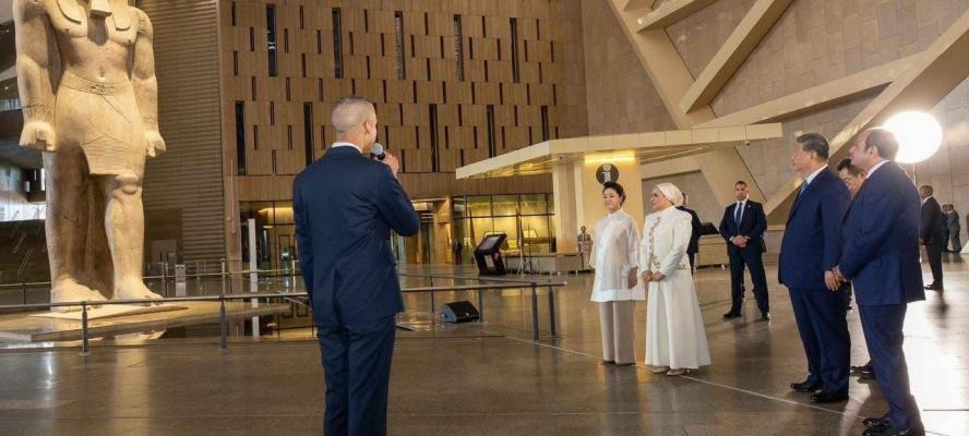 السيدة انتصار السيسى عن المتحف المصرى الكبير: حين تعجز الكلمات عن وصف عظمة حضارة أبهرت العالم