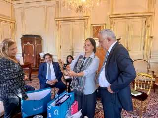 السفير المصري يلتقي العارضين المصريين في معرض «Maisonamp;Objet» بباريس