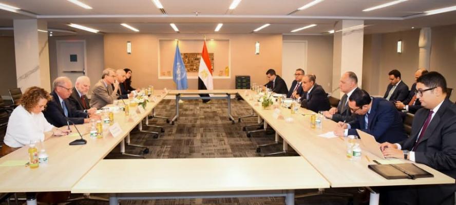 وزير الخارجية يلتقي ممثلي عدد من المنظمات اليهودية الأمريكية