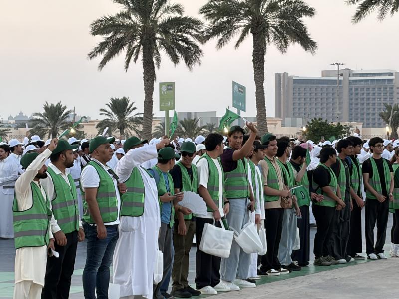 الجالية المصرية تشارك في رسم «لوحة وطن» بالسعودية احتفالاً باليوم الوطني 96