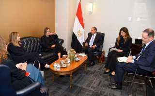 وزير الخارجية يلتقي رئيسة اللجنة الدولية للصليب الأحمر على هامش الشق رفيع المستوى للجمعية العامة للأمم المتحدة