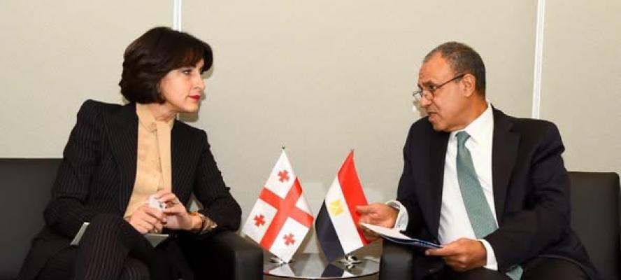 وزير الخارجية يلتقي نائبة رئيس الوزراء وزيرة خارجية جورجيا في نيويورك