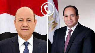 الرئيس السيسى يؤكد لرشاد العليمى حرص مصر على مواصلة دعمها لليمن وشعبه... الرئيس السيسى يؤكد لرشاد العليمى حرص مصر على مواصلة دعمها لليمن وشعبه الشقيق