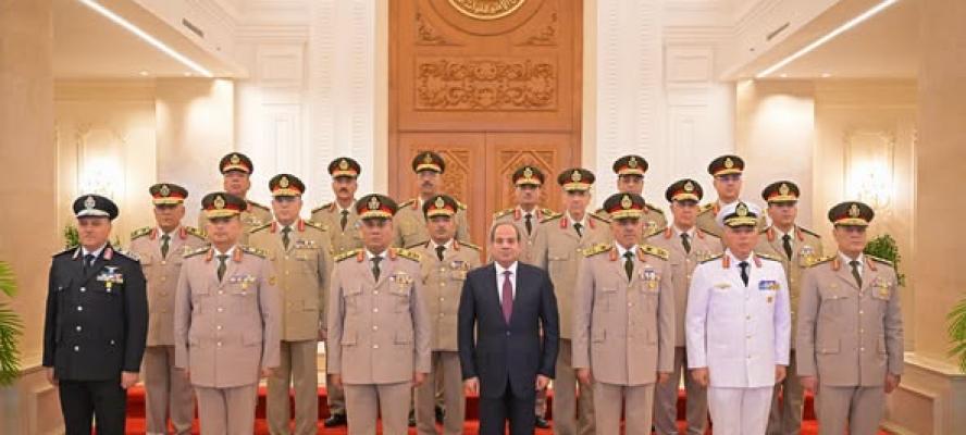 الرئيس السيسى يترأس اجتماع المجلس الأعلى للقوات المسلحة بمقر القيادة الاستراتيجية