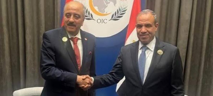 وزير الخارجية يلتقي نظيره العراقي على هامش اجتماعات مجلس وزراء خارجية منظمة التعاون الإسلامي في بغداد