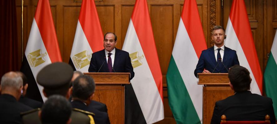 نص كلمة الرئيس السيسي خلال مؤتمر صحفي مشترك مع رئيس وزراء المجر