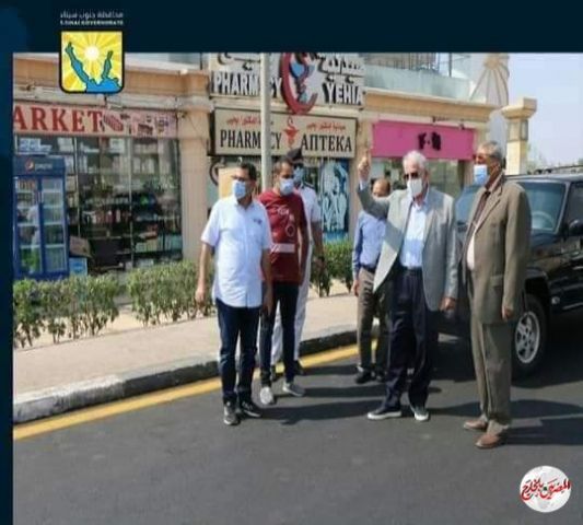 فودة يتفقد أعمال رصف وتجميل امتداد شارع البحر وطريق الفنار والماركاتو بشرم الشيخ