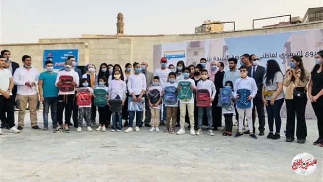 وزيرتا الهجرة والتضامن تسلمان"شنط مدرسية"لأطفال روضة السيدة