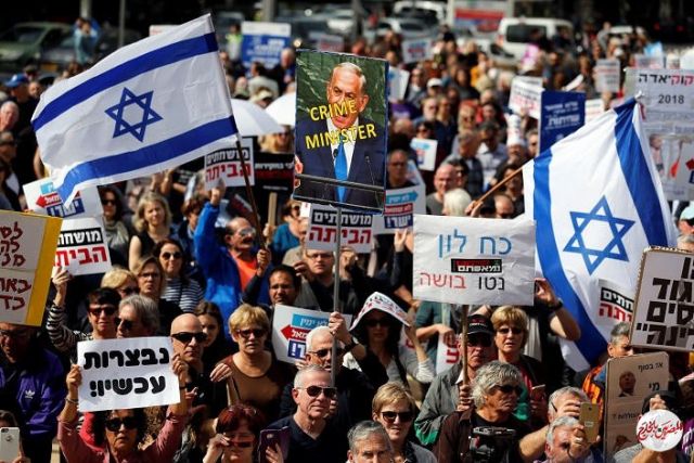 الغلق التام لم يوقف المظاهرات الحاشدة ضد نتنياهو في القدس
