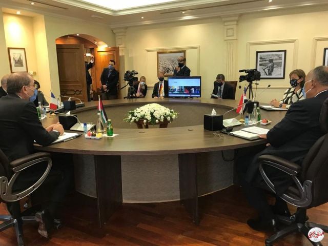 وزير الخارجية يشارك في الاجتماع الرباعي بشأن القضية الفلسطينية بعمان