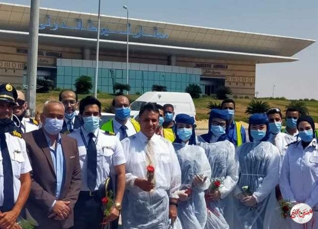 وصول اولى رحلات الخطوط الجوية السعودية لمطارى أسيوط وسوهاج الدولى