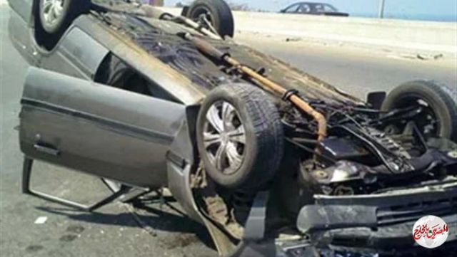إصابة ٥ أشخاص في حادث تصادم بين سيارة وتروسيكل بالشرقية