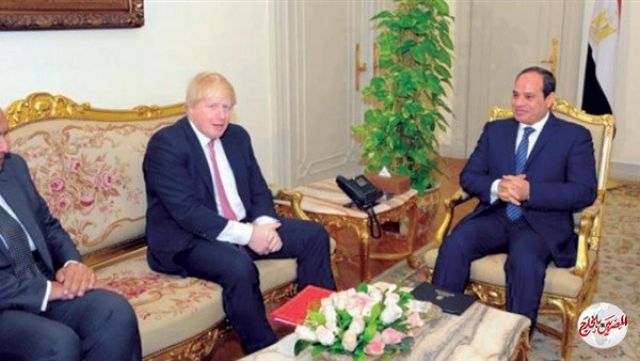 هاتفيا.. السيسي وجونسون يبحثان عددا من الملفات الدولية والاقليمية