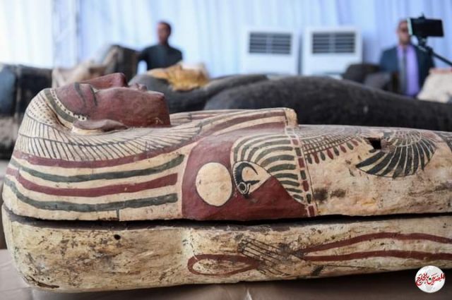 كشف أثري جديد بمنطقة سقارة يحتوي علي 59تابوتا خشبيا داخل أبار الدفن