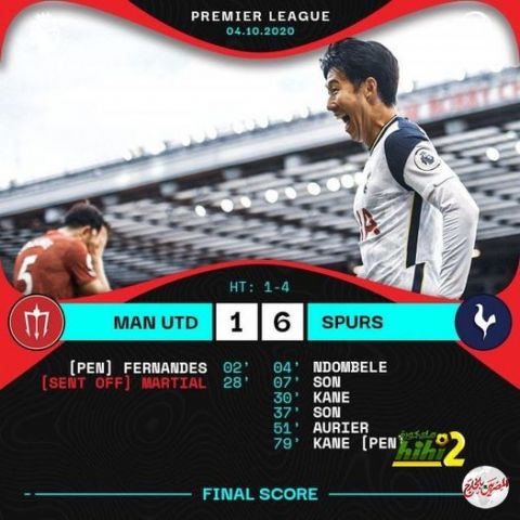 فضيحة على أرض مسرح الأحلام.. فوز توتنهام على اليونايتد بنصف درزن